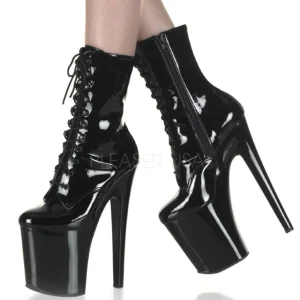 Noir Verni 18 cm XTREME-1020 bottines a plateforme pour femmes