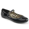 Noir Verni ANNA-02 grande taille chaussures ballerines