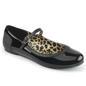 Noir Verni ANNA-02 grande taille chaussures ballerines