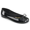 Noir Verni ANNA-01 grande taille chaussures ballerines