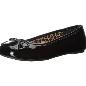 Noir Verni ANNA-01 grande taille chaussures ballerines