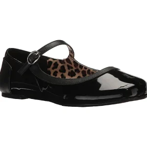 Noir Verni ANNA-02 grande taille chaussures ballerines
