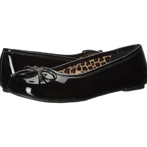 Noir Verni ANNA-01 grande taille chaussures ballerines
