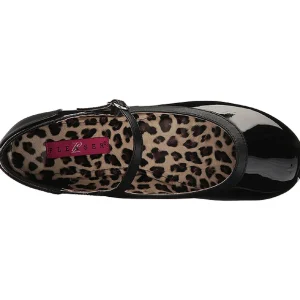 Noir Verni ANNA-02 grande taille chaussures ballerines