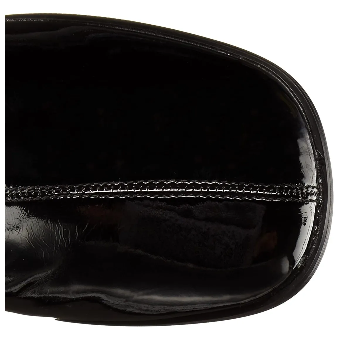 noires_bottes_cuissardes__6.webp Noires bottes cuissardes vinyle - années 70 en - hippie disco gogo botte cuissarde à talon carré 7,5 cm