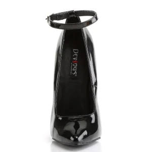 Noires escarpins bout pointu à talon aiguille en métal 16 cm stiletto