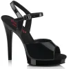 Noires sandales plateforme 12,5 cm GLORY-509 sandales talons hauts fabulicious