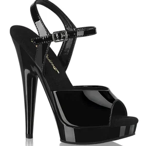 Noires sandales plateforme 15 cm SULTRY-609 sandales talons hauts fabulicious
