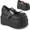 Noirs 11,5 cm BEAR-23 emo chaussures mary jane plateforme à boucles