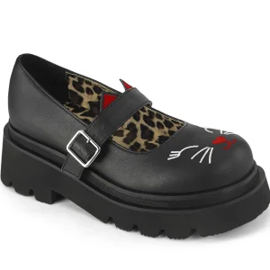 Noirs 6,5 cm RENEGADE-56 emo maryjane chaussures boucle