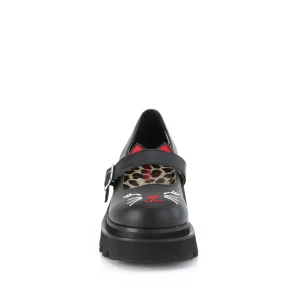 Noirs 6,5 cm RENEGADE-56 emo maryjane chaussures boucle
