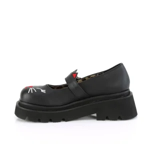 Noirs 6,5 cm RENEGADE-56 emo maryjane chaussures boucle