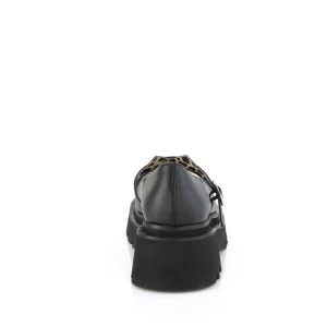 Noirs 6,5 cm RENEGADE-56 emo maryjane chaussures boucle