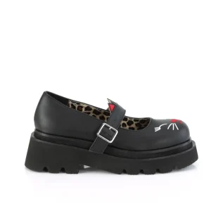 Noirs 6,5 cm RENEGADE-56 emo maryjane chaussures boucle