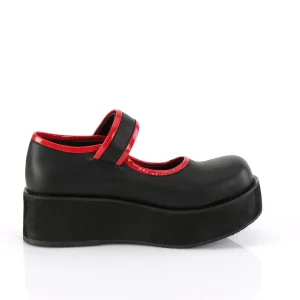 Noirs 6 cm SPRITE-01 emo chaussures mary jane à boucles