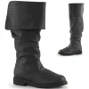 Noirs bottes robinhood pour hommes cosplay renaissance halloween bottes