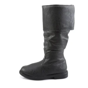 Noirs bottes robinhood pour hommes cosplay renaissance halloween bottes