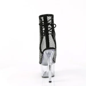 Noirs pierre strass 18 cm ADORE-1018RM bottines talons hauts pleaser