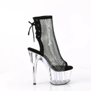 Noirs pierre strass 18 cm ADORE-1018RM bottines talons hauts pleaser