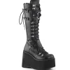Noirs vegan 11,5 cm DemoniaCult KERA-200 bottes plateforme gothique