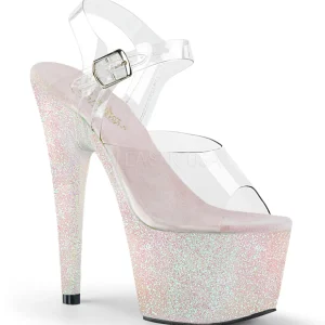 Opale paillettes 18 cm Pleaser ADORE-708HMG chaussure à talons de pole dance