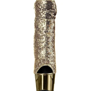 Or 18 cm ADORE-1008SQ bottines a paillettes pour femmes