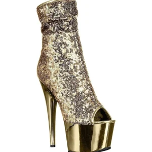 Or 18 cm ADORE-1008SQ bottines a paillettes pour femmes