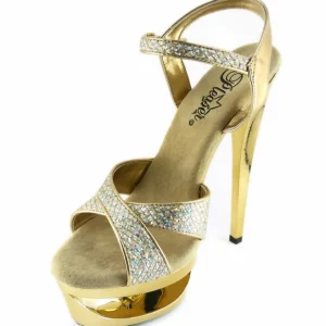 Or Etincelle 16,5 cm Pleaser ECLIPSE-619G Chaussures Stilettos