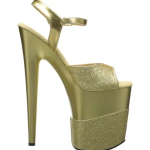 Or Glitter 20 cm Pleaser FLAMINGO-809-2G Talons Aiguilles Plateforme