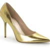 Or Mat 10 cm CLASSIQUE-20 Escarpins Talons Aiguilles Hommes