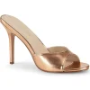Or Rose 10 cm CLASSIQUE-01 grande taille mules femmes