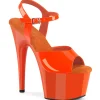 Orange 18 cm ADORE-709 pleaser sandales talons hauts femme