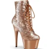 Paillettes Dorée 18 cm ADORE-1020SQ bottines plateforme de pole dance