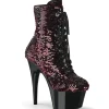 Paillettes Rouge 18 cm ADORE-1020SQ bottines plateforme de pole dance