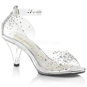 Pierre strass 8 cm BELLE-330RS chaussures travesti