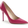 Pink Verni 10 cm CLASSIQUE-20 escarpins à talon aiguille bout pointu