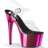 Plateforme chromé pink 18 cm Pleaser ADORE-708 talons hauts de stripteaseuses