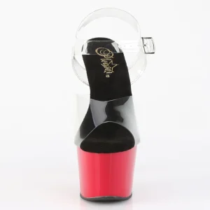 Plateforme rouge 18 cm ADORE-708 talons hauts de stripteaseuses