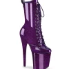 Pourpre glitter 20 cm pleaser bottines talons hauts femme