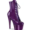Pourpre glitter 18 cm pleaser bottines talons hauts femme