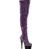 Pourpre Paillettes 20 cm ADORE-3020 bottes overknee plateforme de pole dance