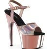 Rose 18 cm ADORE-709HGCH Hologramme talons avec plateforme