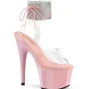 Rose 18 cm ADORE-791-2RS talon haut avec manchette de cheville strass