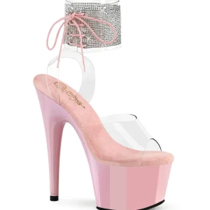 Rose 18 cm ADORE-791-2RS talon haut avec manchette de cheville strass