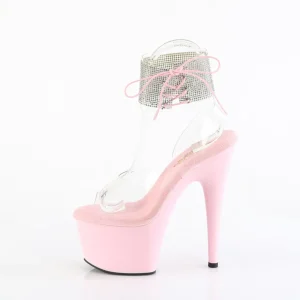 Rose 18 cm ADORE-791-2RS talon haut avec manchette de cheville strass
