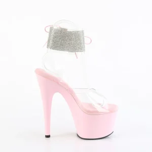 Rose 18 cm ADORE-791-2RS talon haut avec manchette de cheville strass