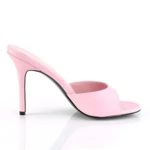 Rose 10 cm CLASSIQUE-01 grande taille mules femmes