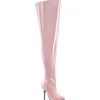 Rose 13 cm cuissardes mollets larges et cuisses rondes élastiquées pour hommes