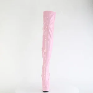 Rose 15 cm DELIGHT-3000HWR Hologramme bottes overknee plateforme de pole dance