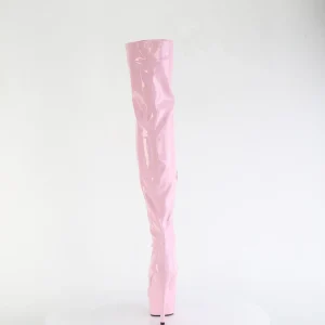 Rose 15 cm DELIGHT-3000HWR Hologramme bottes overknee plateforme de pole dance